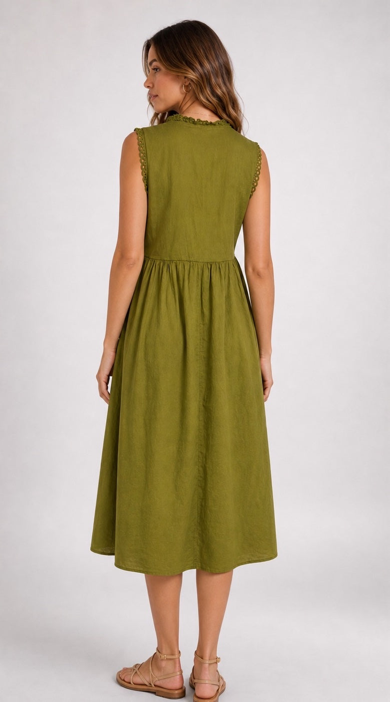 Smocked V-Neck Midi Dress - Mixed Pack (2)