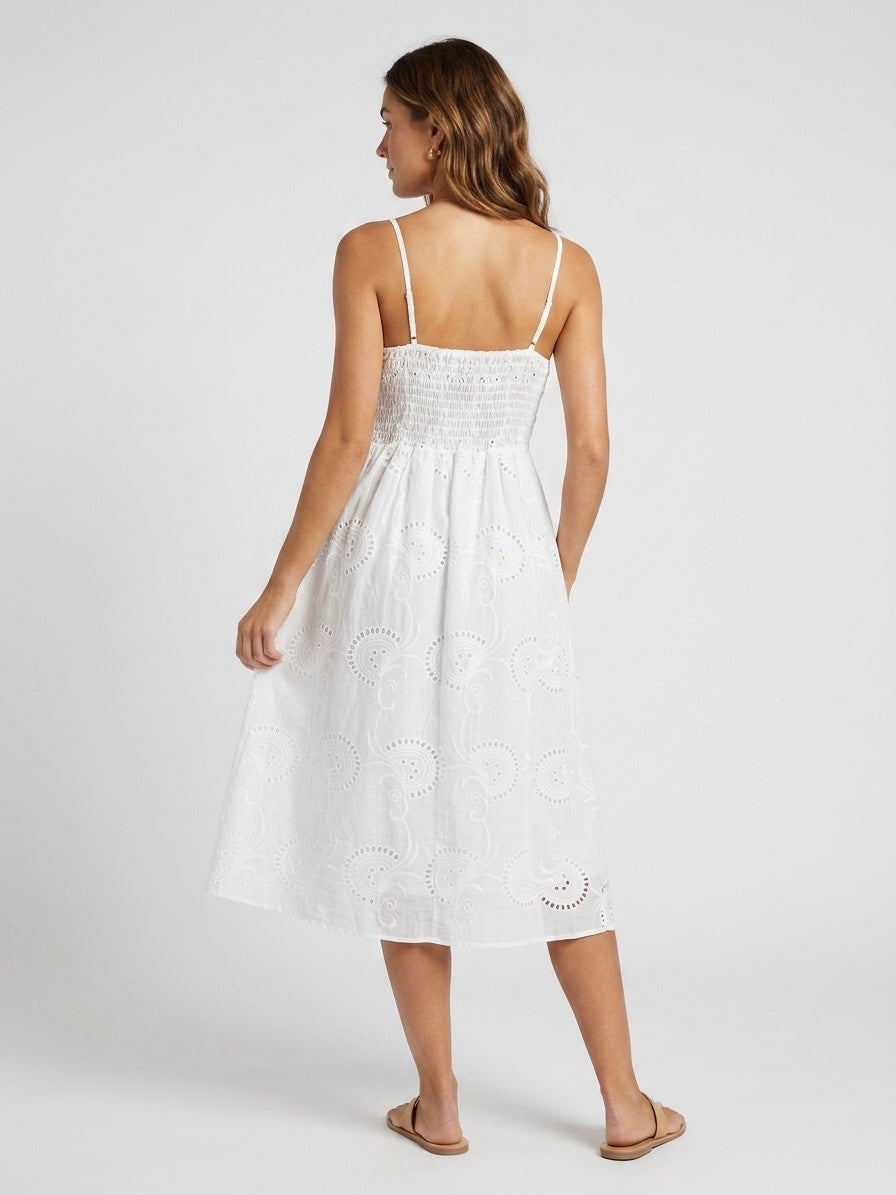 Broderie Anglaise Wrap Midi Dress - Mixed Pack (2)
