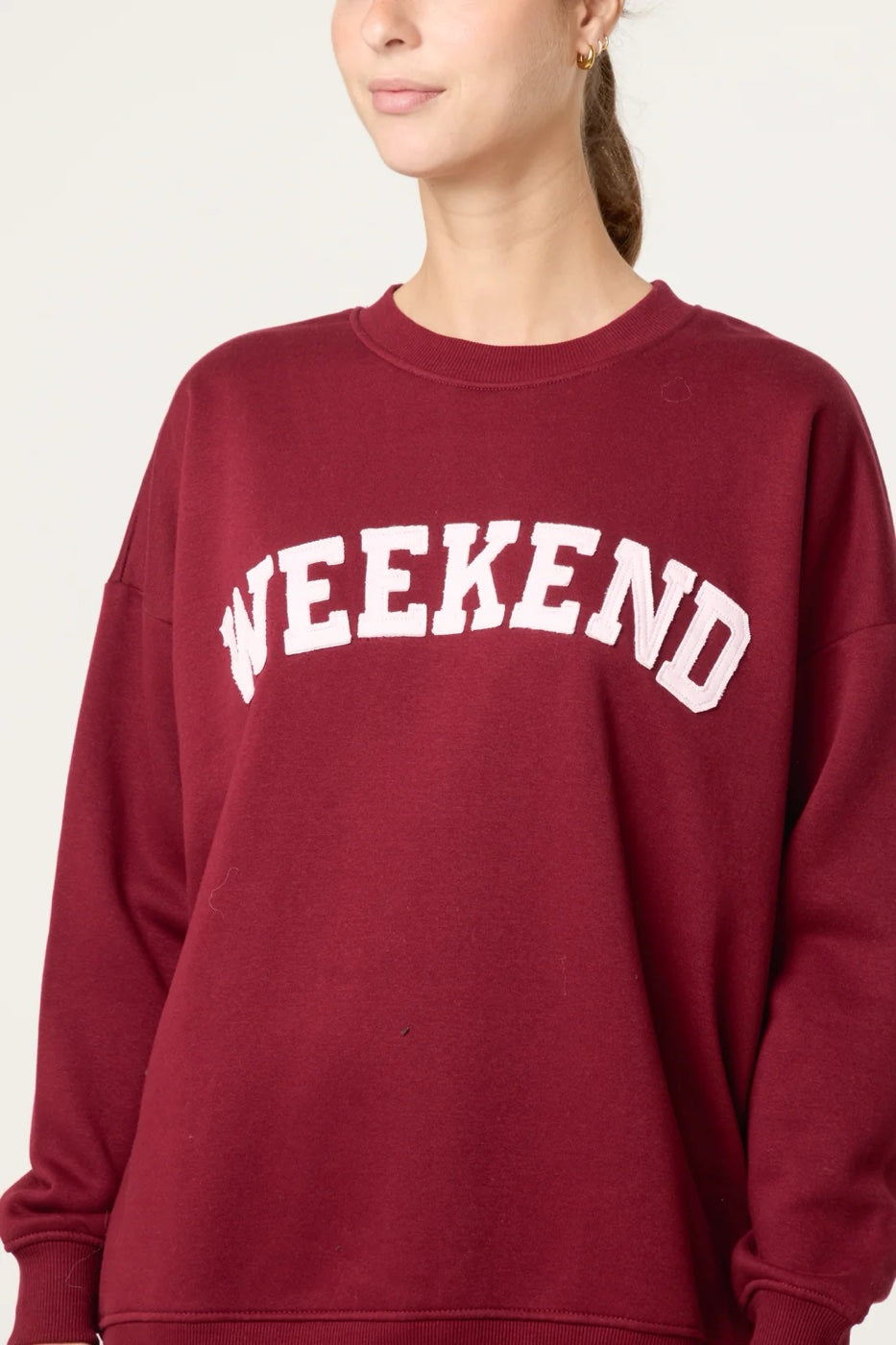 Weekend Sweatshirt Wine - Burgundy