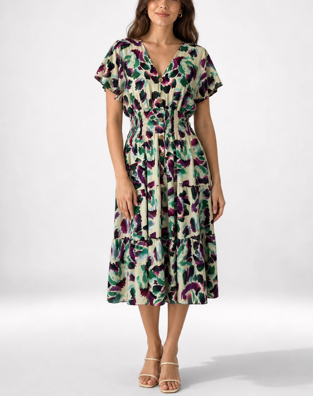 Abstract Print Midi Dress - Mixed Pack
