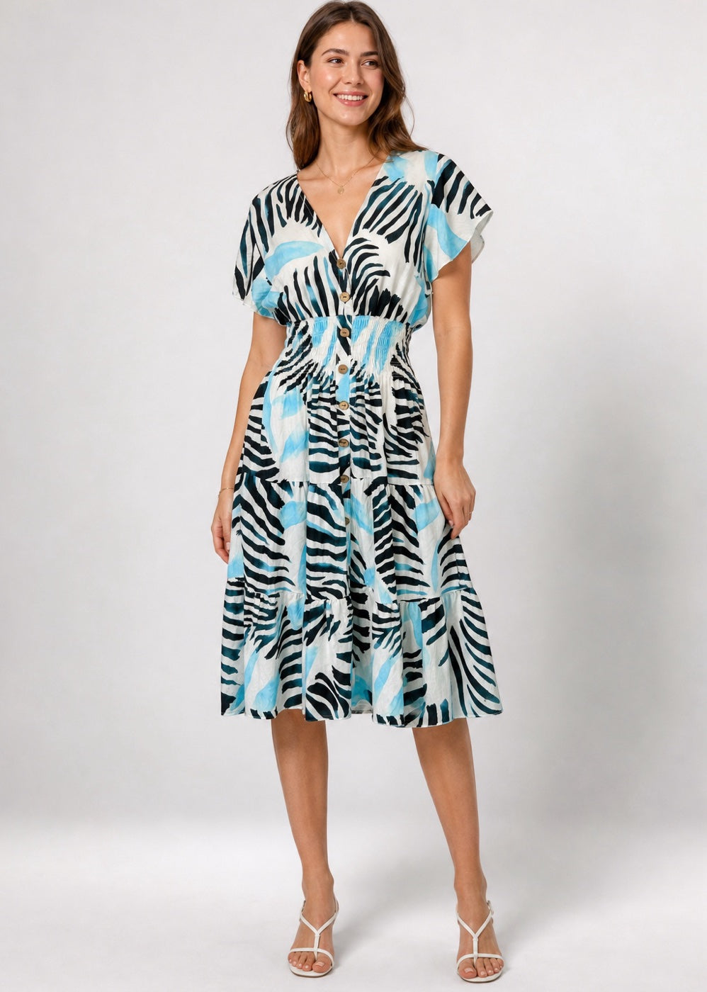 Shirred Waist Midi Dress - Mixed Pack