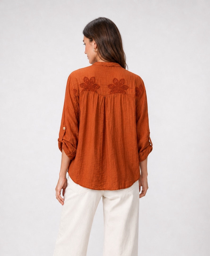 Embroidered Cotton Blend Shirt - Mixed Pack (2)