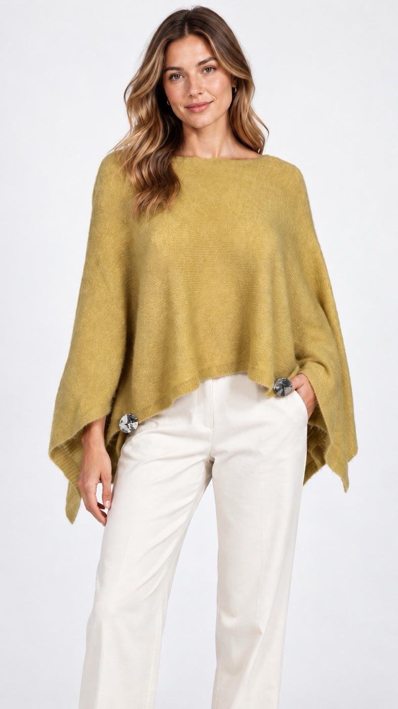Soft Knit Batwing Jumper with Button Detail - Mixed Pack