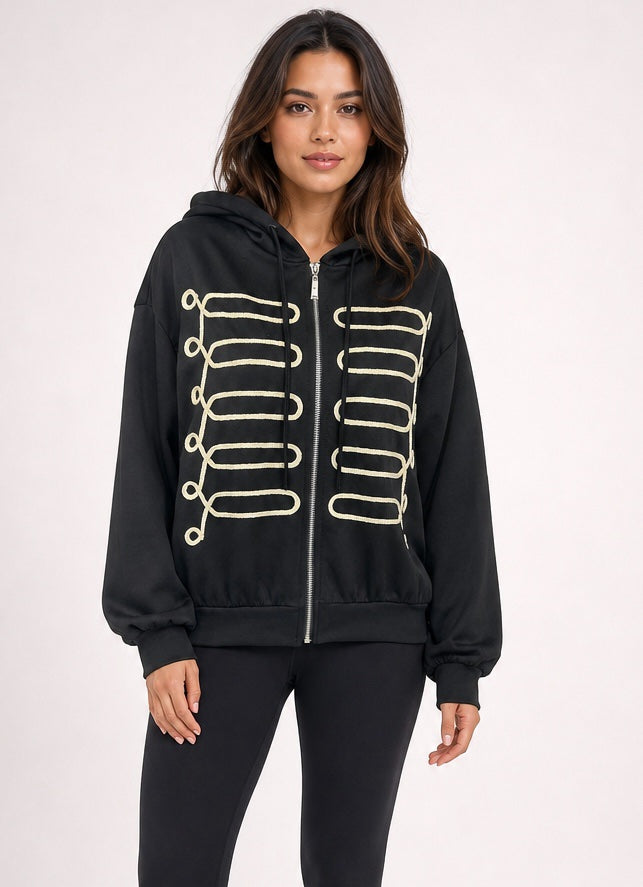 Braid Detail Zip Hoodie - Mixed Pack