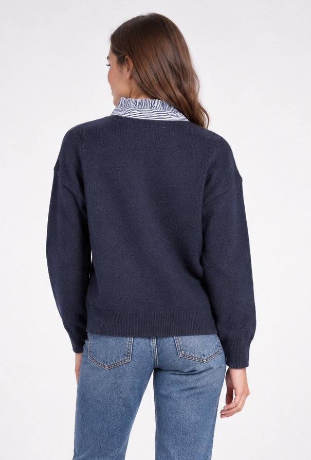 Stripe Collared Knitted Jumper - Mixed Pack (2)