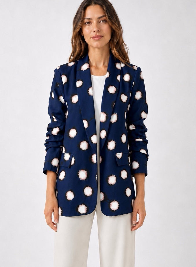 Abstract Spot Print Oversized Blazer - Mixed Pack