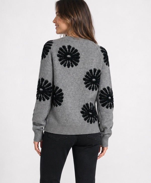 Floral Embellished Crew Neck Sweater - Mixed Pack (2)