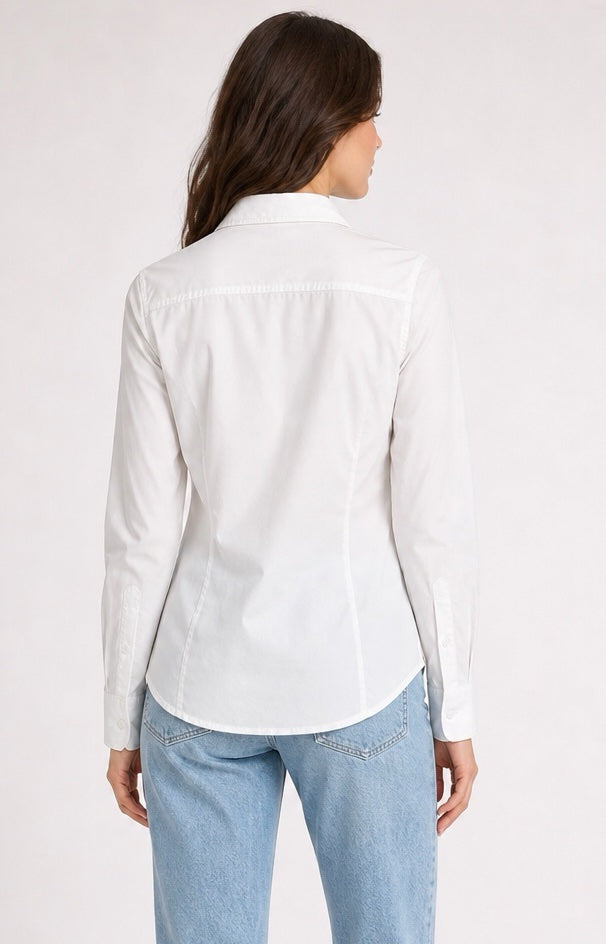 Classic Tailored Cotton Shirt - White (2)