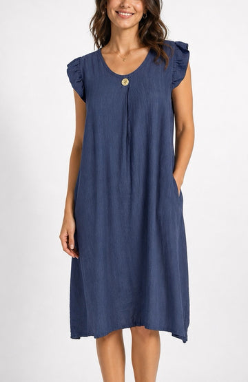 Ruffled Sleeve Mesh Back Dress - Mixed Pack
