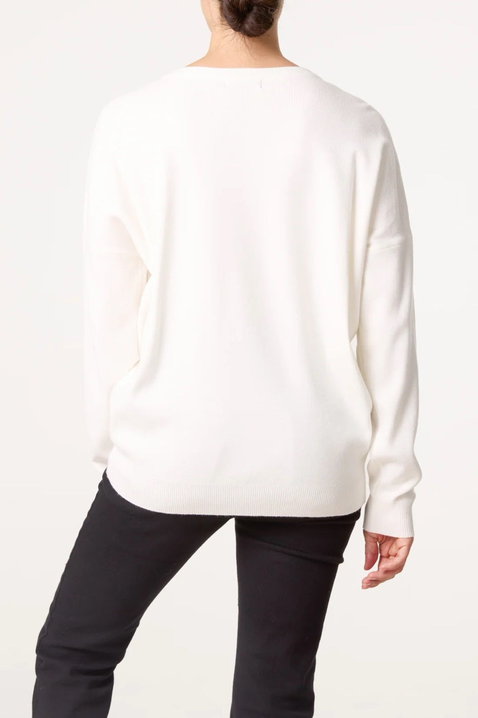 Festive Dachshund Jumper - Ivory (2)