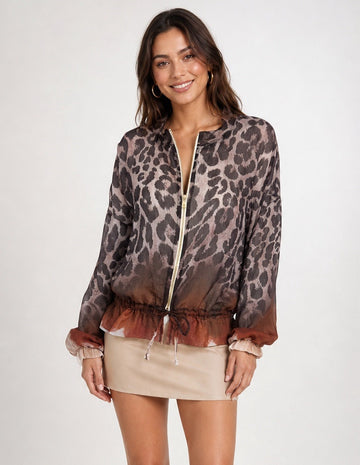 Leopard Print Sheer Jacket - Mixed Pack