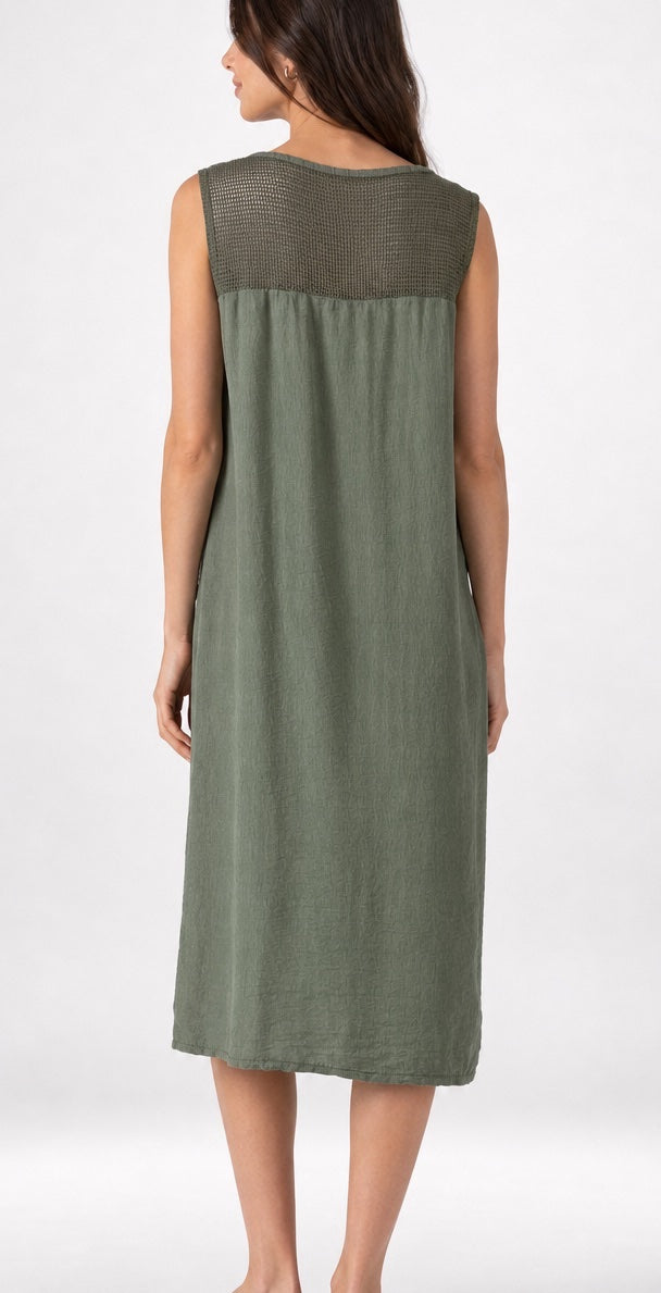 Wooden Button Tie-Front Midi Dress - Mixed Pack (2)