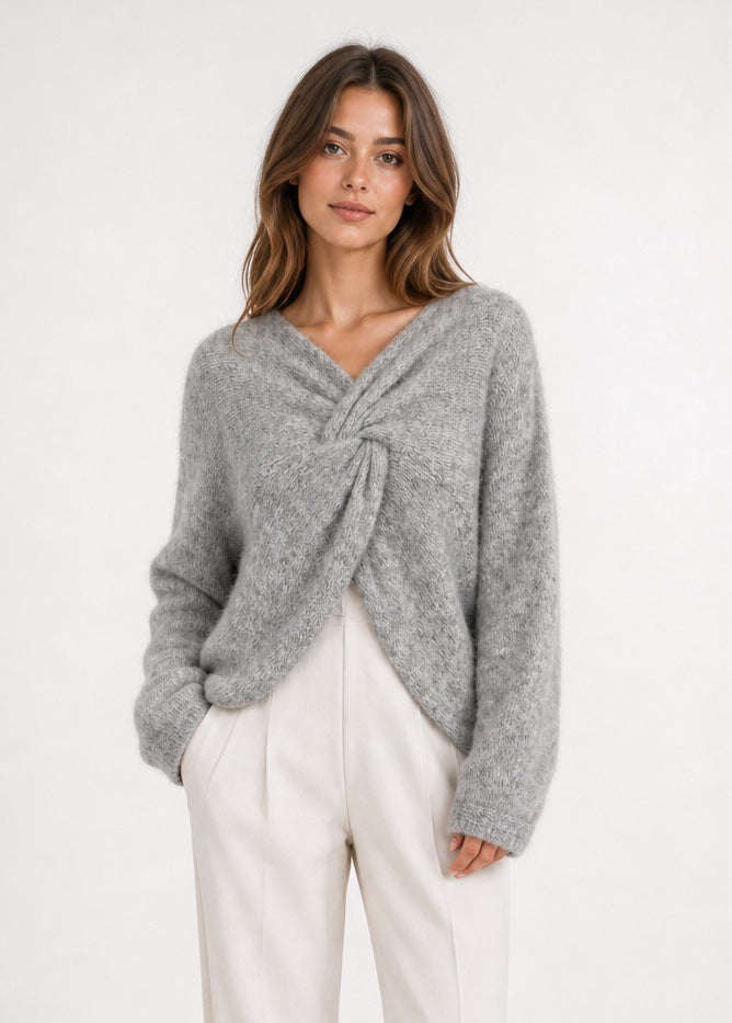 Twist Front V-Neck Jumper - Mixed Pack