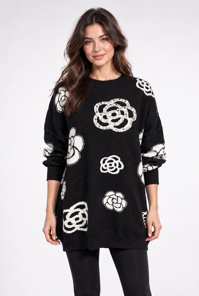 Floral Embellished Crew Neck Sweater - Mixed Pack