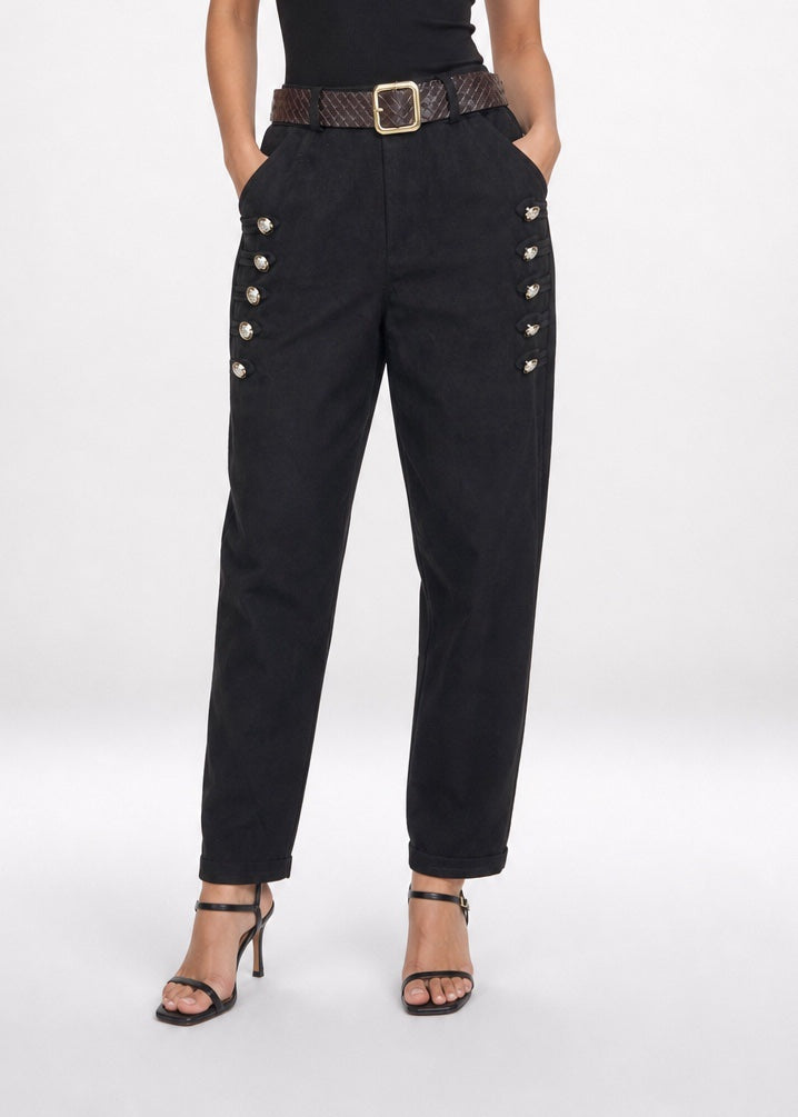 Statement Button Wide-Leg Trousers - Mixed Pack
