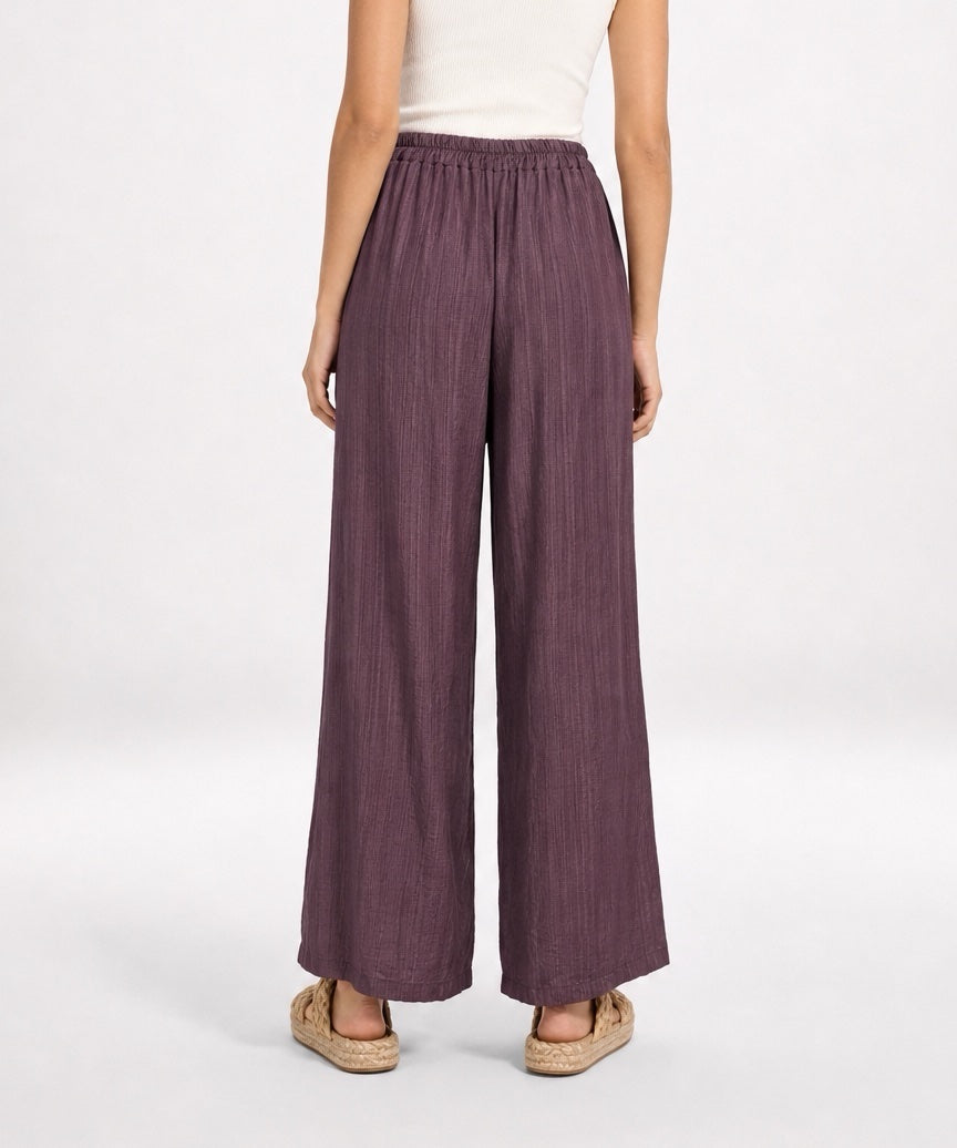 Textured Wide Leg Trousers - Mixed Pack (2)