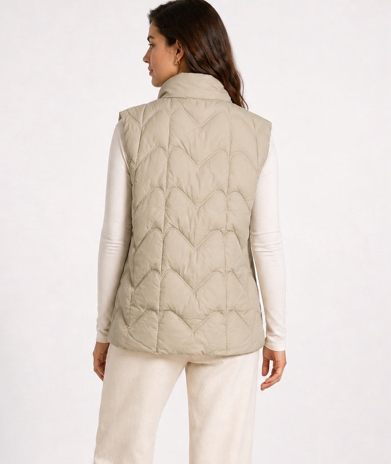 Quilted Funnel Neck Puffer Vest - Mixed Pack (2)