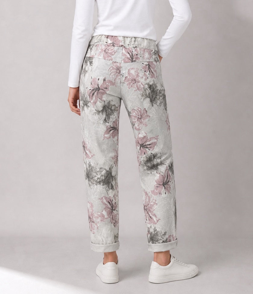 Floral Print Drawstring Magic Trousers - Mixed Pack (2)