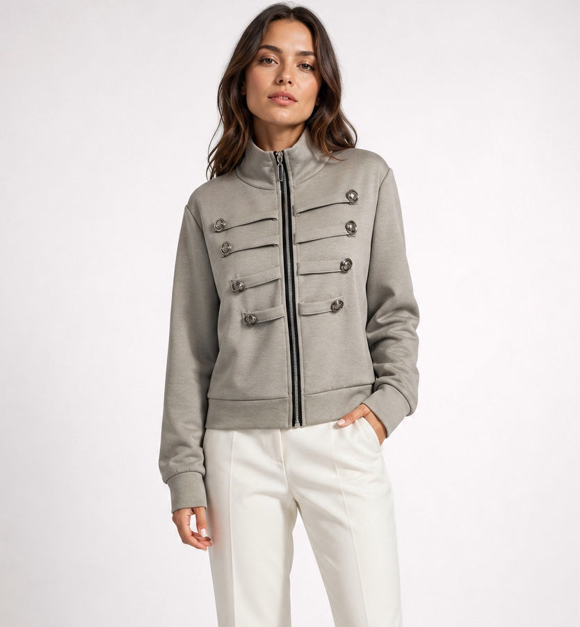 Military-inspired Buttoned Jacket - Mixed Pack