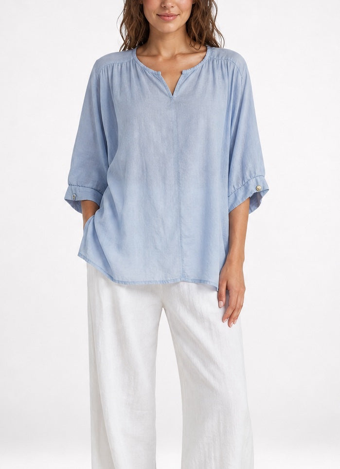 Airy Woven Top with Gathered Neckline - Mixed Pack
