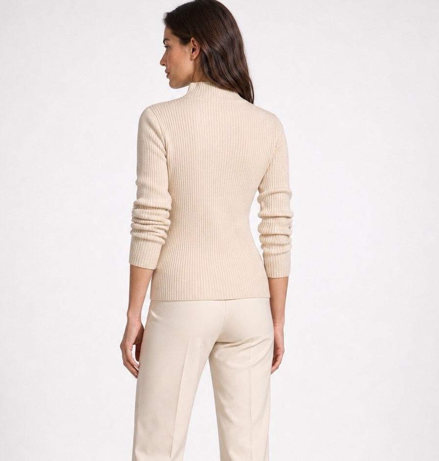 Mock Neck Button Placket Jumper - Mixed Pack (2)