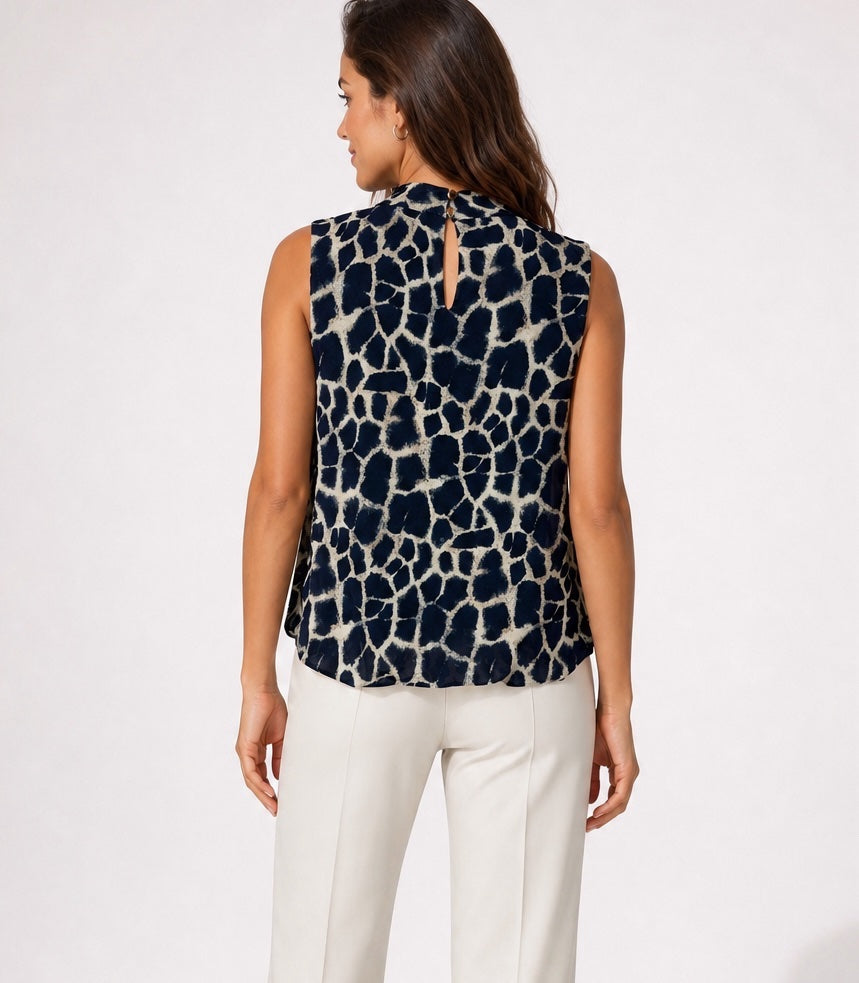 Abstract Print Sleeveless Top - Mixed Pack (2)