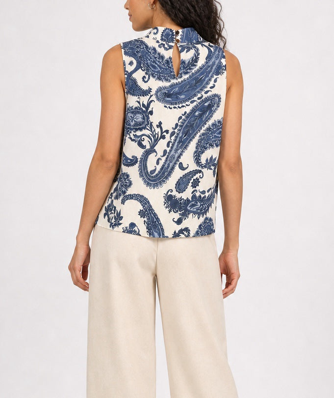 Paisley Print Bubble Hem Blouse - Mixed Pack