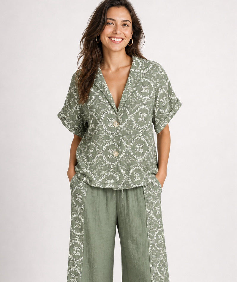 Printed Button Front Shirt - Mixed Pack