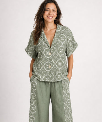 Printed Button Front Shirt - Mixed Pack