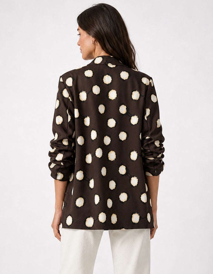 Abstract Spot Print Oversized Blazer - Mixed Pack (2)