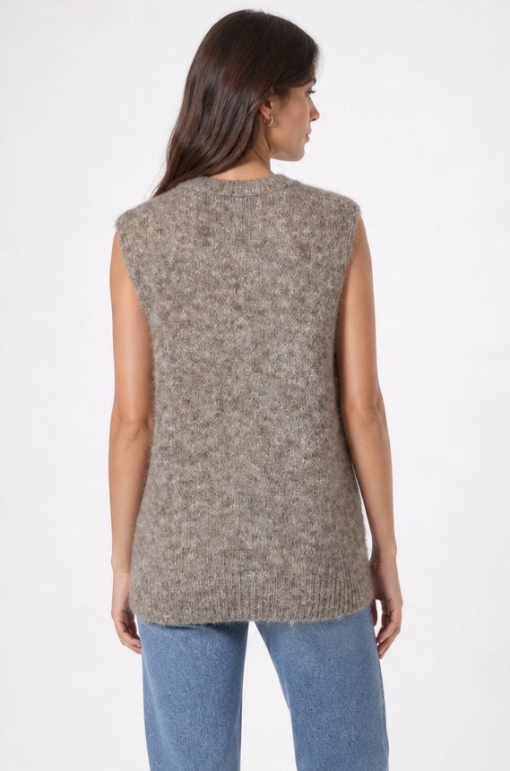 Wool Blend Sleeveless Knit Jumper - Mixed Pack (2)