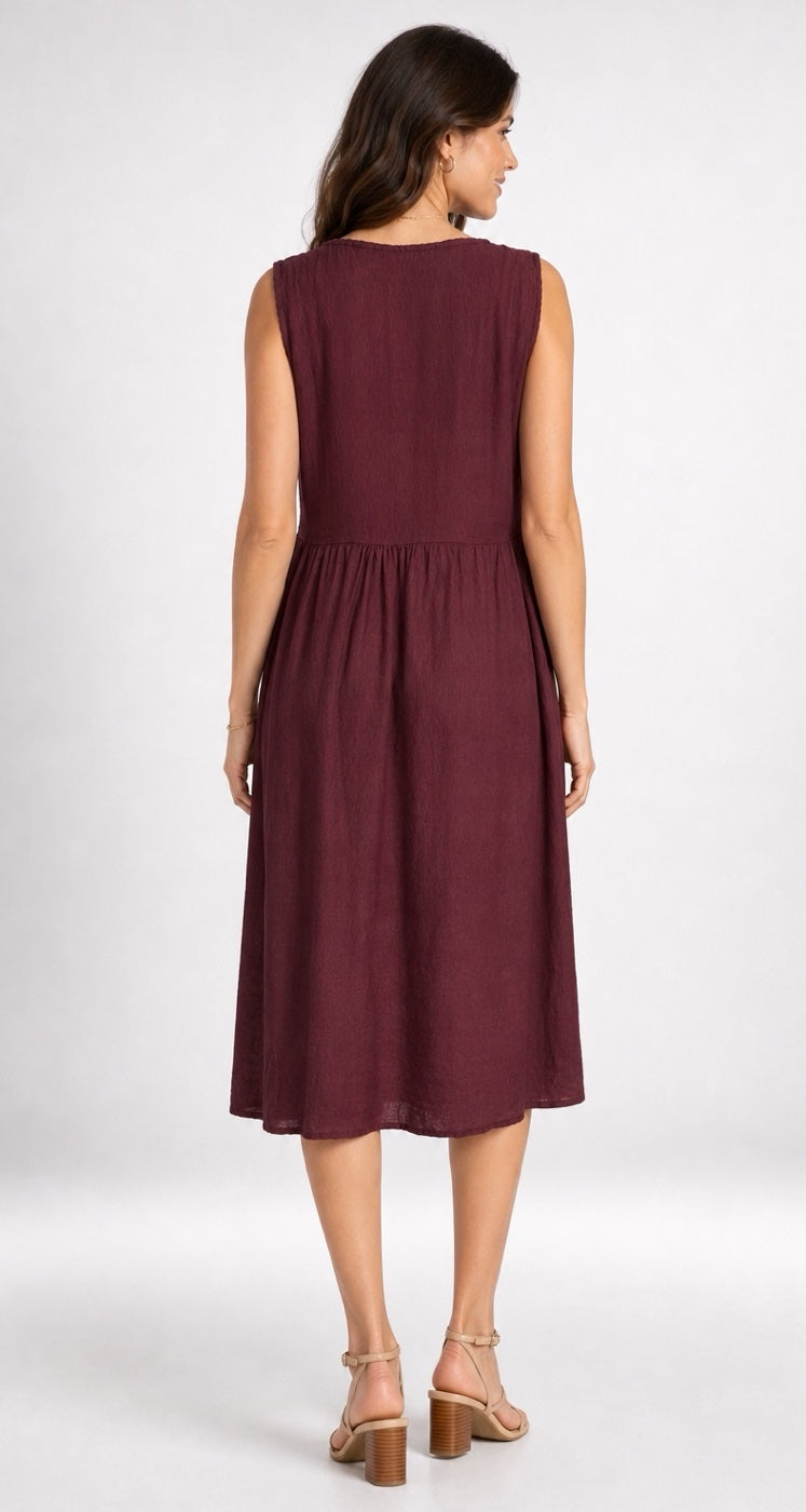 Embroidered V-Neck Midi Dress - Mixed Pack (2)
