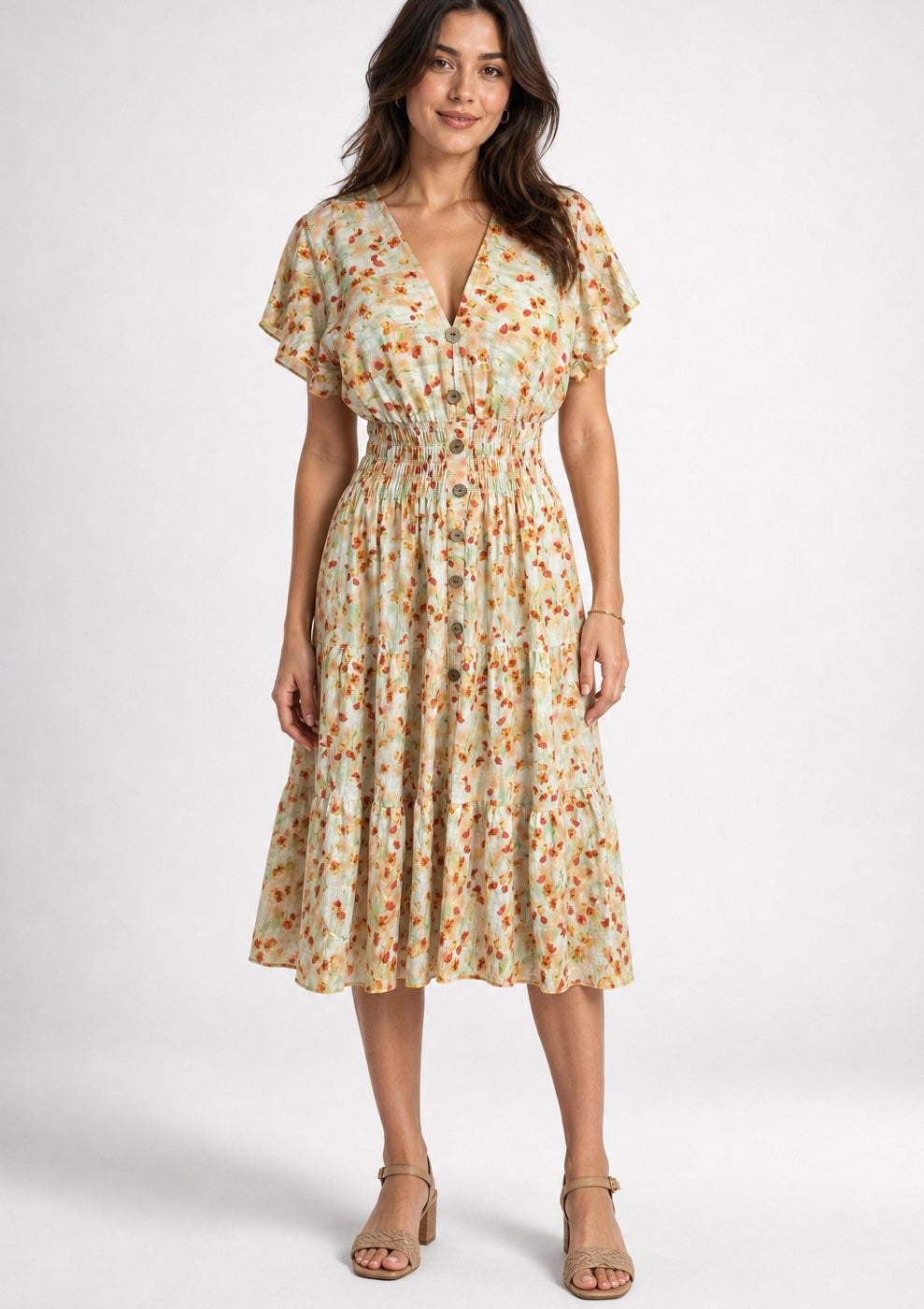 Shirred Waist Midi Dress - Mixed Pack