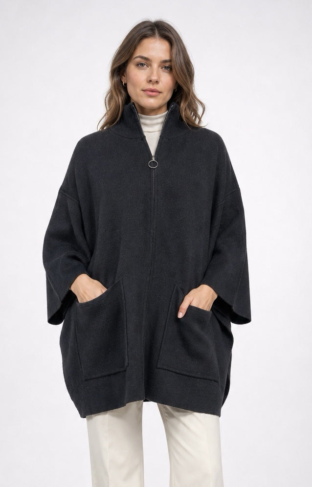 Oversized Knit Zip-Through Jacket - Mixed Pack