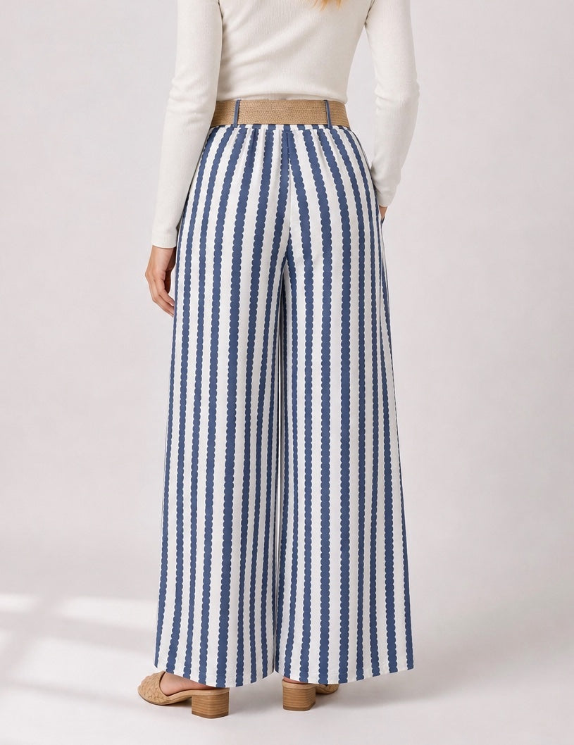 Wavy Stripe Palazzo Trousers - Mixed Pack (2)