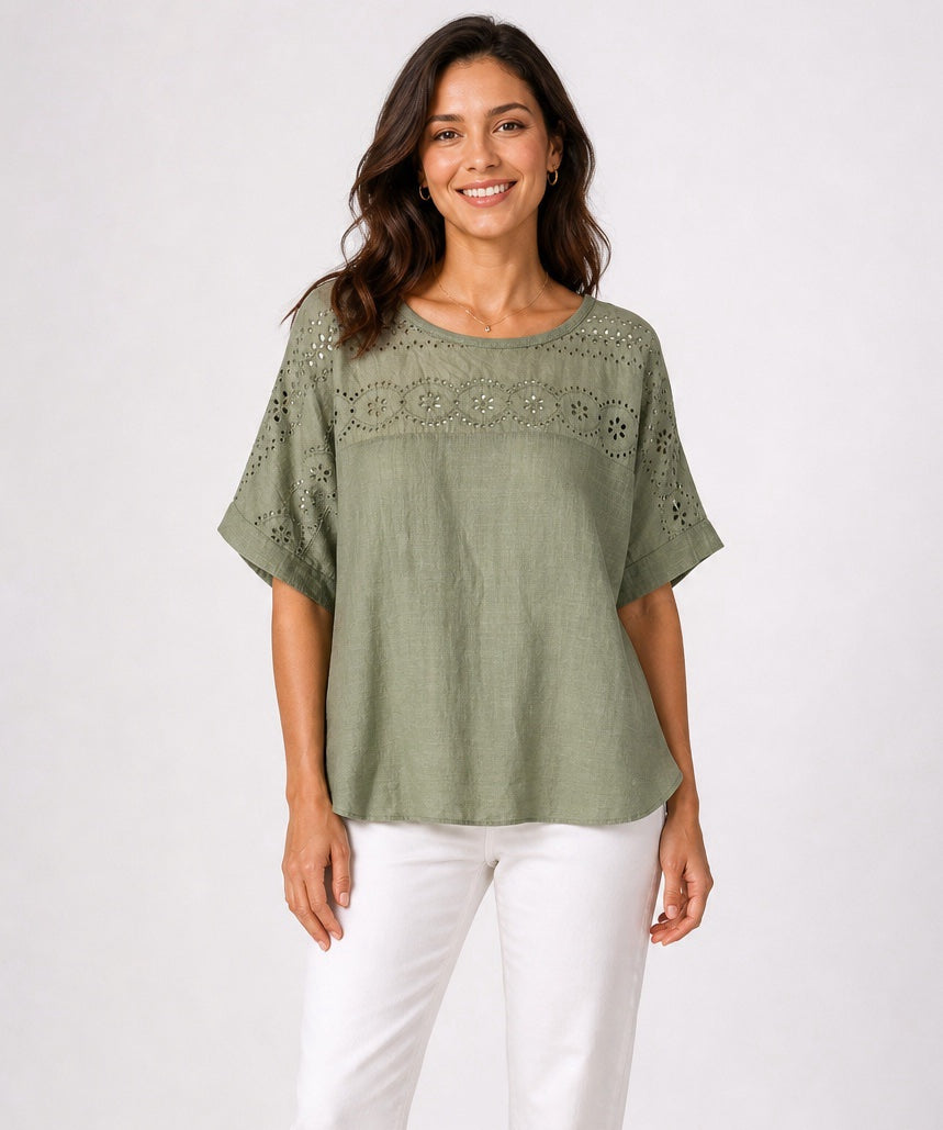 Embroidered Cotton Tunic - Mixed Pack