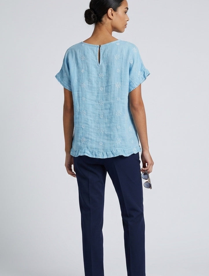 Embroidered Linen Blend Top - Mixed Pack (2)