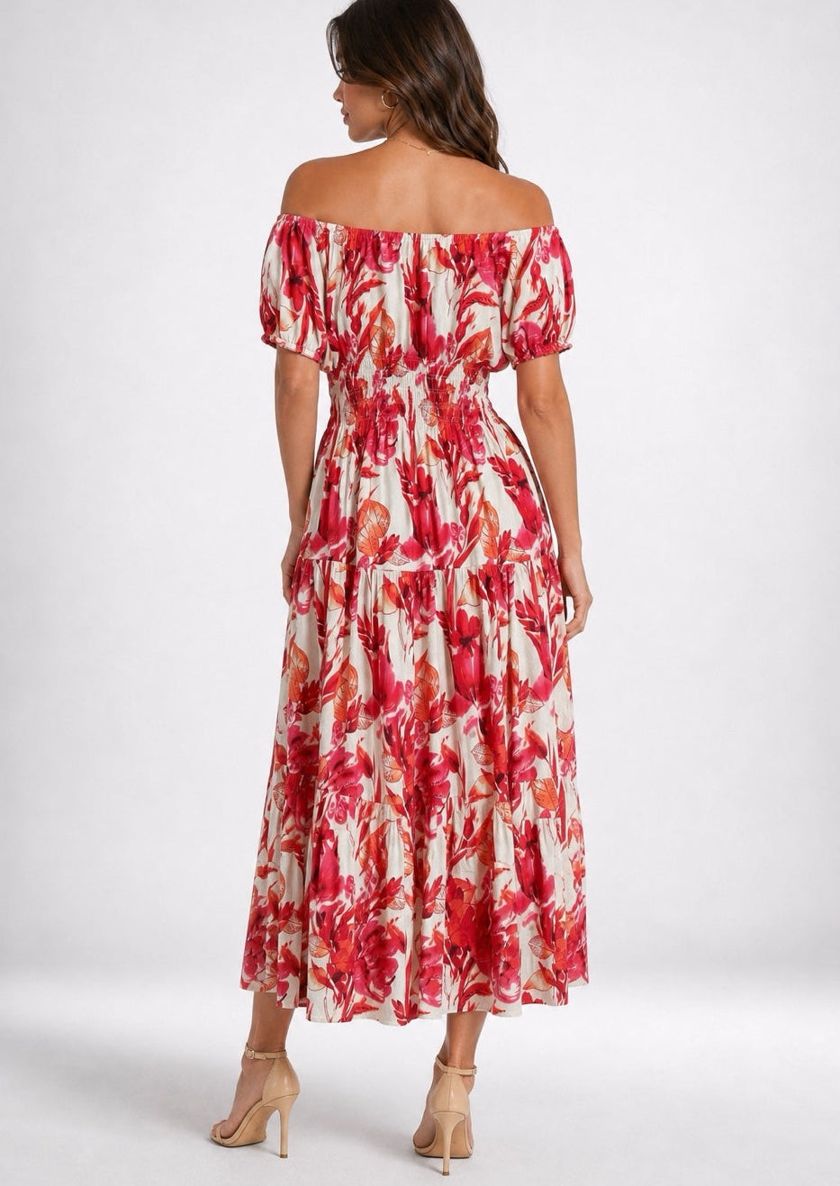 Off-the-Shoulder Tiered Maxi Dress - Mixed Pack (2)