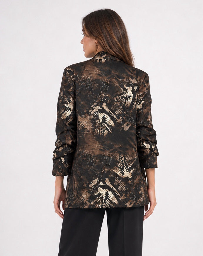 Snake Print Blazer - Snake (2)