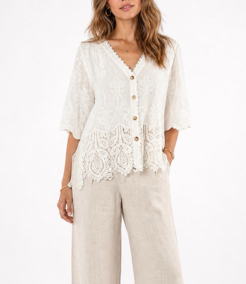Embroidered Lace Blouse - Mixed Pack
