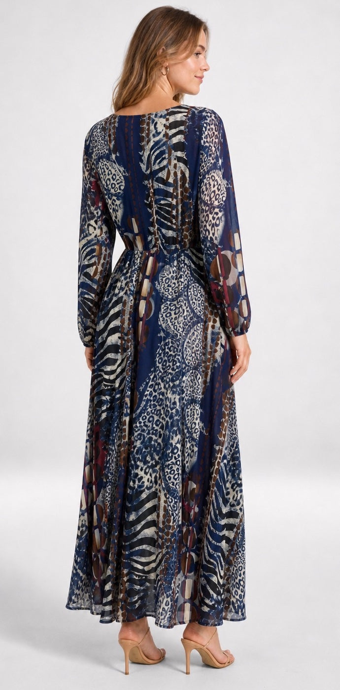 Printed Wrap Maxi Dress - Mixed Pack (2)