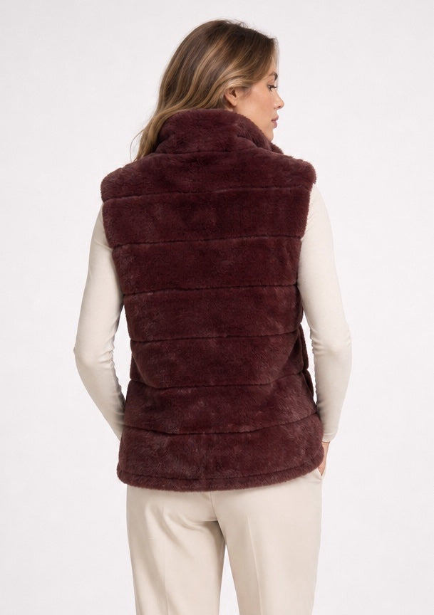 Quilted Faux Fur Zip Gilet - Mixed Pack (2)