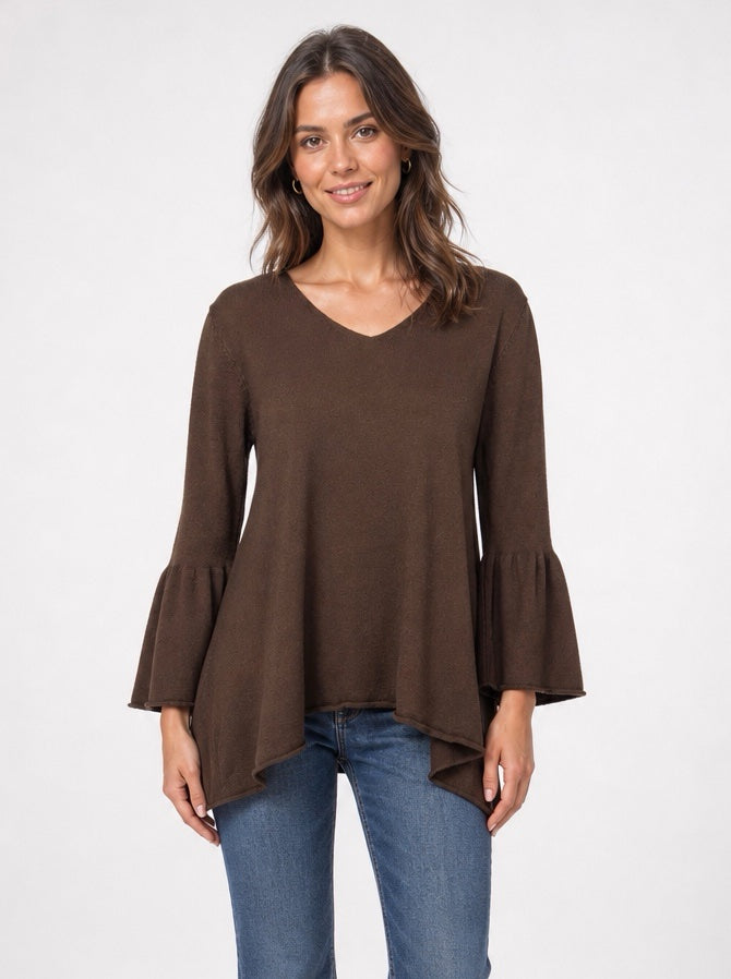 Flared Sleeve V-Neck Jumper - Mixed Pack