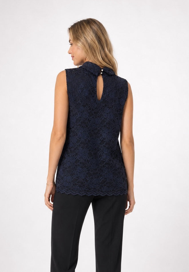 Floral Lace Mock Neck Top - Mixed Pack (2)