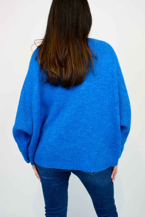 Textured Double Star Wool Jumper