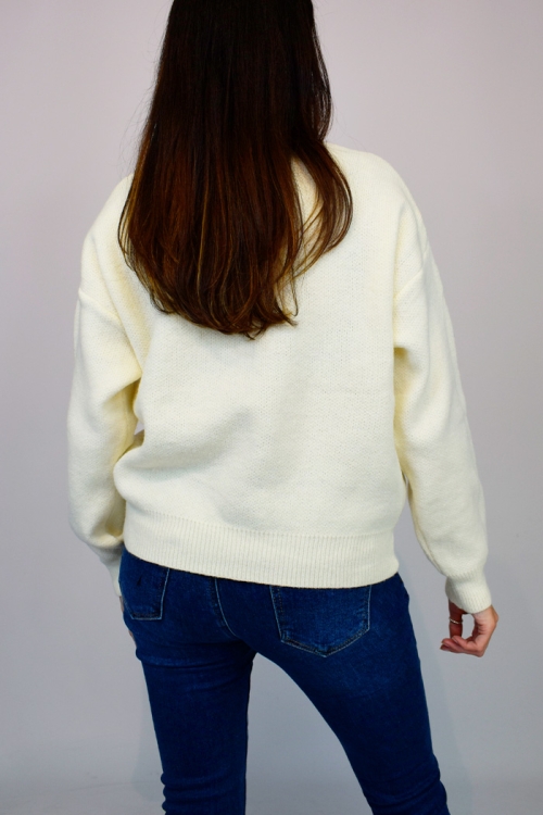 Sketch Embossed Soft Knit Jumper