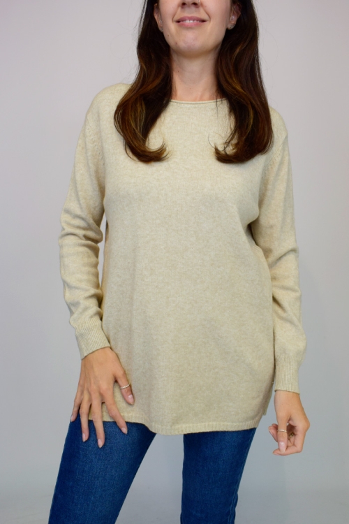 Button Hem Soft Knit Jumper