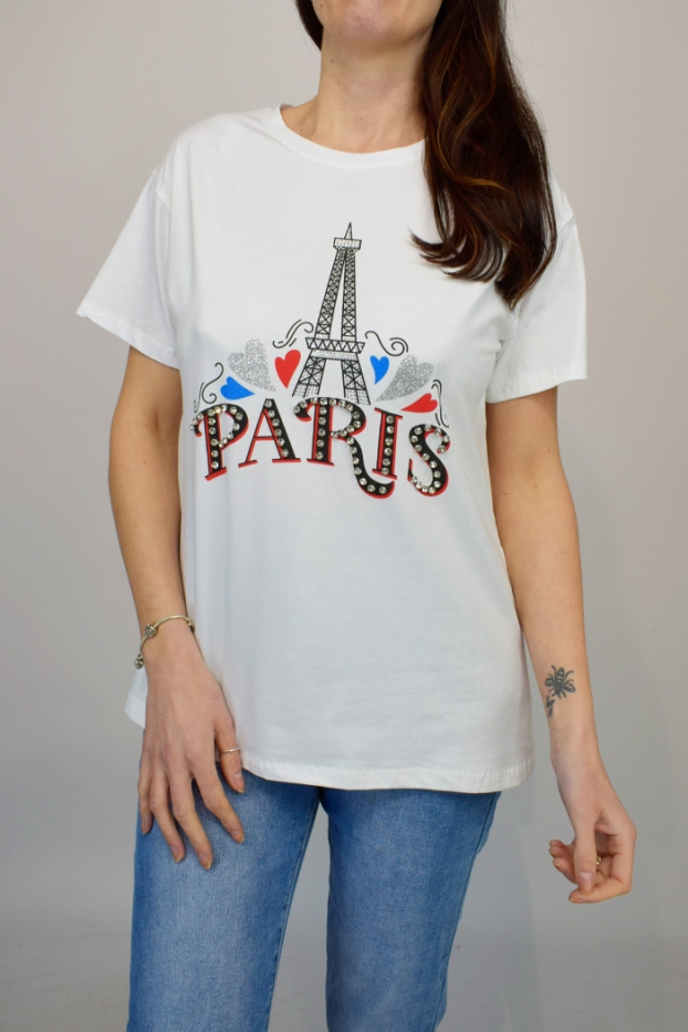 Paris Embellished T-shirt 