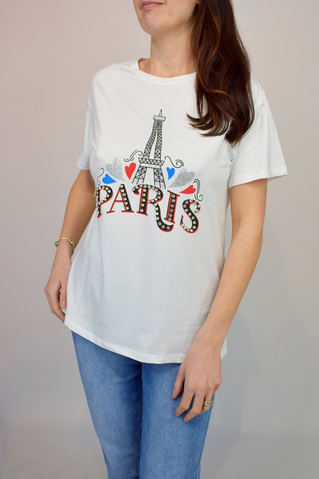 Paris Embellished T-shirt 
