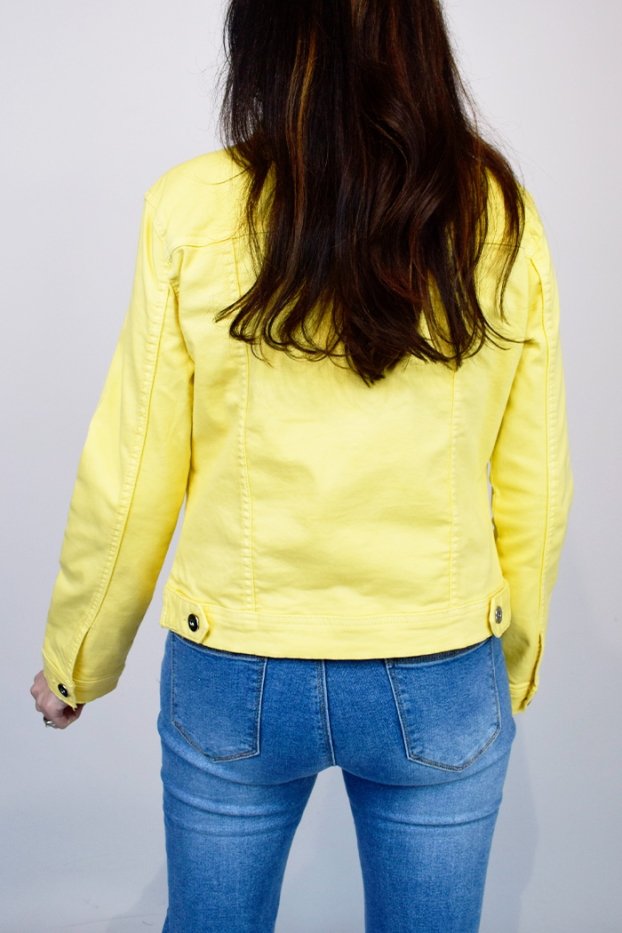 Soft Lemon Denim Jacket